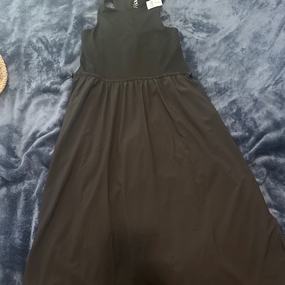 LOFT Black Sleeveless Maxi Dress